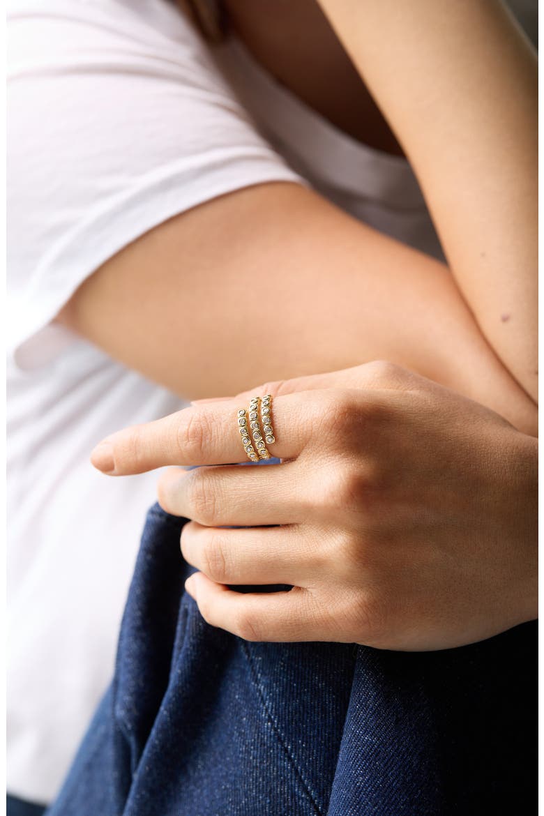 Monaco Diamond Coil Ring, Alternate, color, 18K YELLOW GOLD