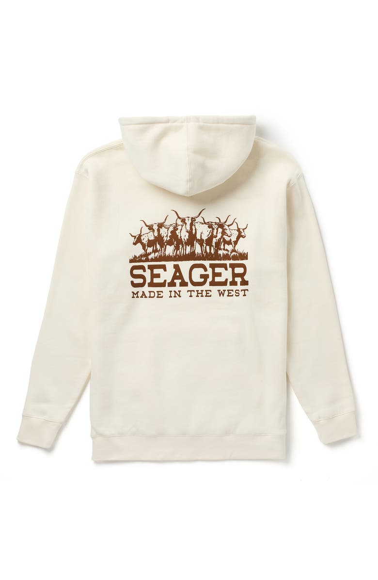 Seager Co The Herd Fleece Hoodie, Alternate, color, Bone