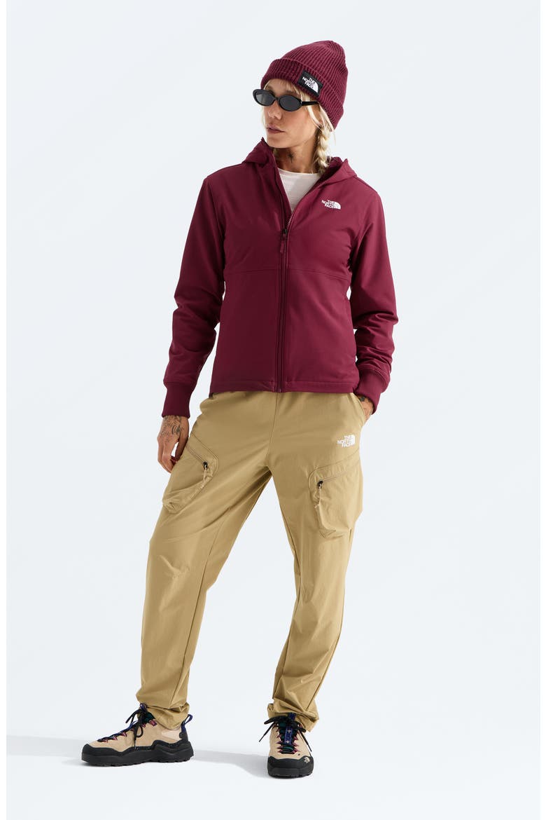 Shelbe Raschel Water Resistant Hooded Jacket, Alternate, color, BURGUNDY CRUSH