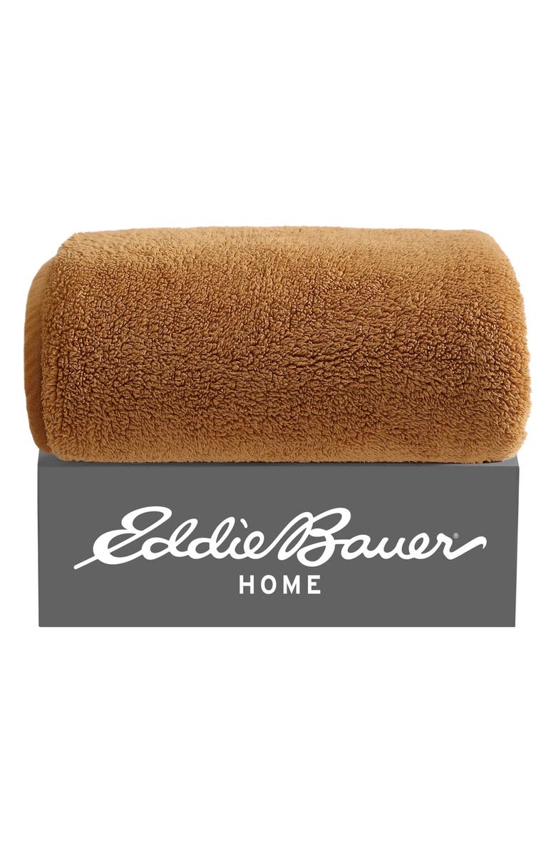 Eddie Bauer Reversible Fleece Throw Blanket, Alternate, color, Brown