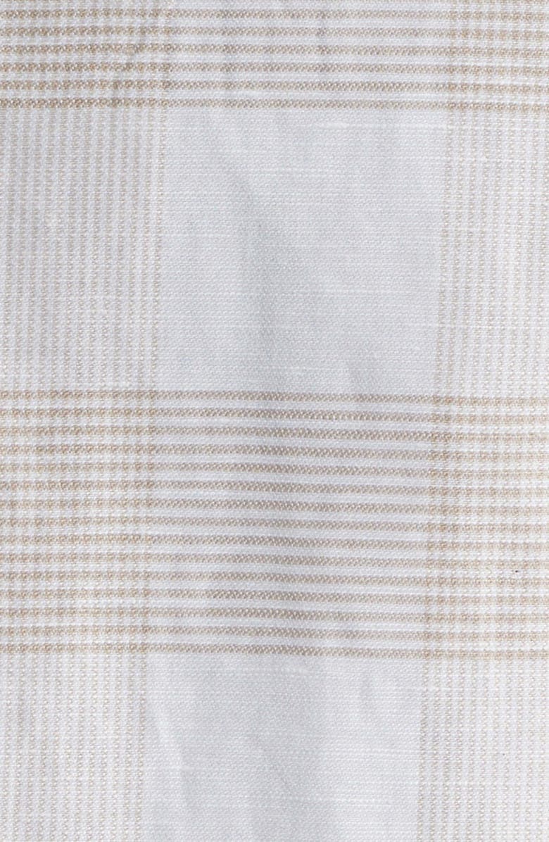 1863 by Eterna Modern Fit Cotton & Linen Easy-Iron Dress Shirt, Alternate, color, Beige