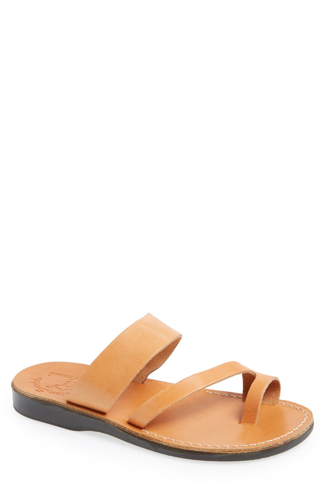 Jerusalem Sandals 'Zohar' Leather Sandal, Main, color, 