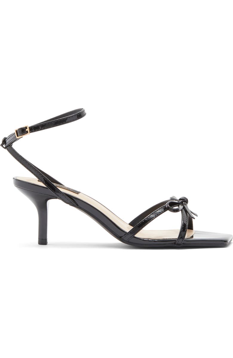 RACHEL Rachel Roy Sybil Bow Ankle Strap Sandal, Alternate, color, Black Patent
