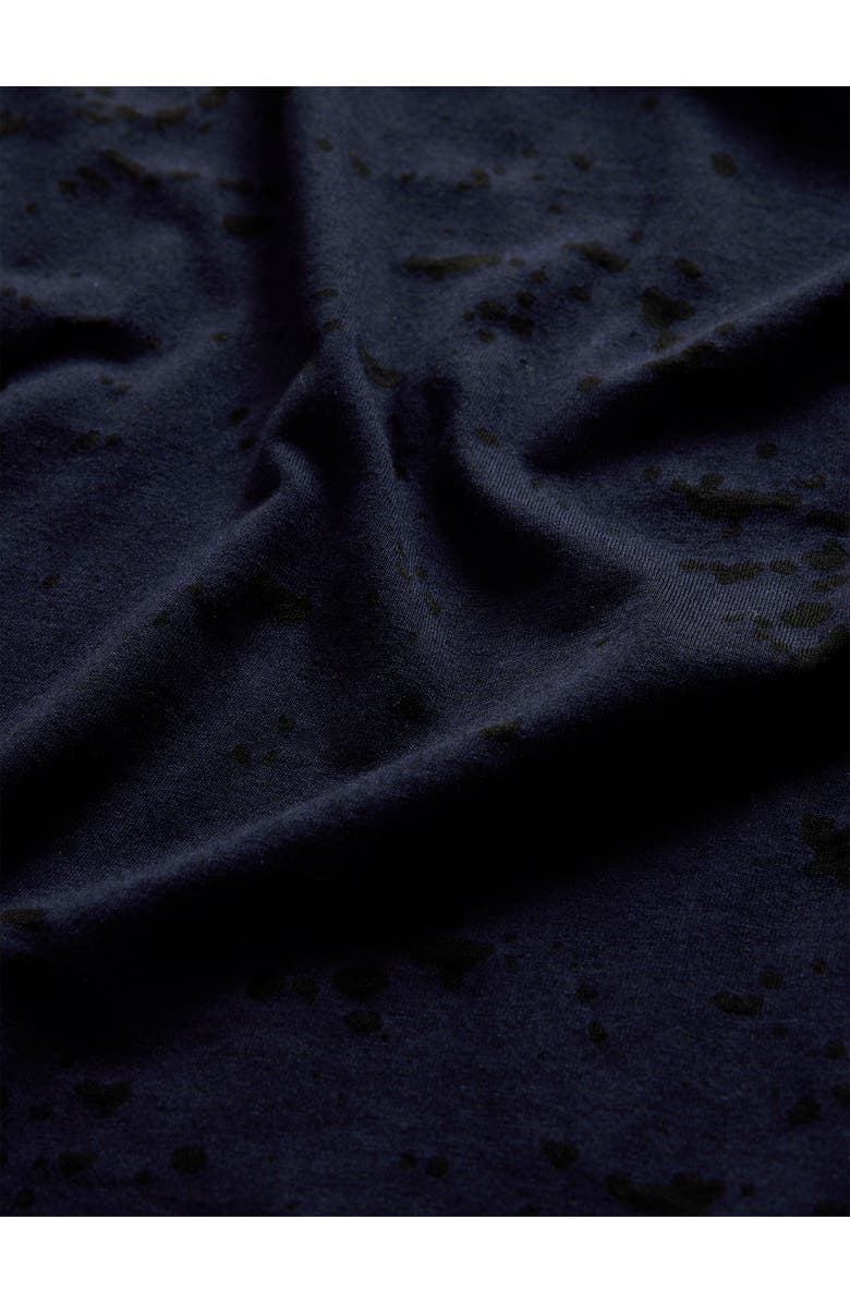 John Varvatos Eden Burnout Organic Cotton Blend T-Shirt, Alternate, color, Ink Blue