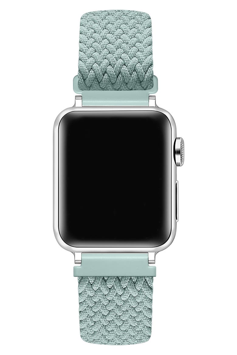 Universal Braided Nylon Apple Watchband, Alternate, color, SAGE GREEN