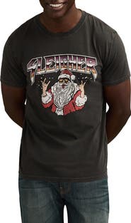 Lucky Brand Sleigher Santa Cotton Graphic T-Shirt