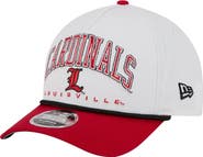 New Era Men's New Era White/Red Louisville Cardinals Arch Two-Tone Rope 9FORTY A-Frame M-Crown Adjustable Hat