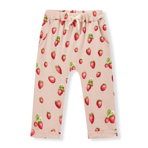 Milkbarn Organic Cotton Jogger In Red