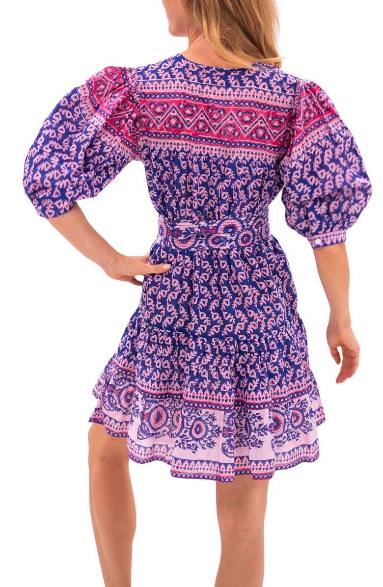 ALICIA BELL Amelia Belted Cover-Up Minidress, Alternate, color, Navy