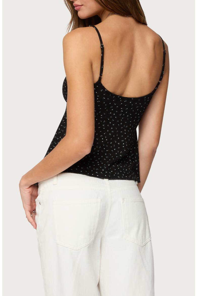 Kelli Floral Print Camisole, Alternate, color, BLACK