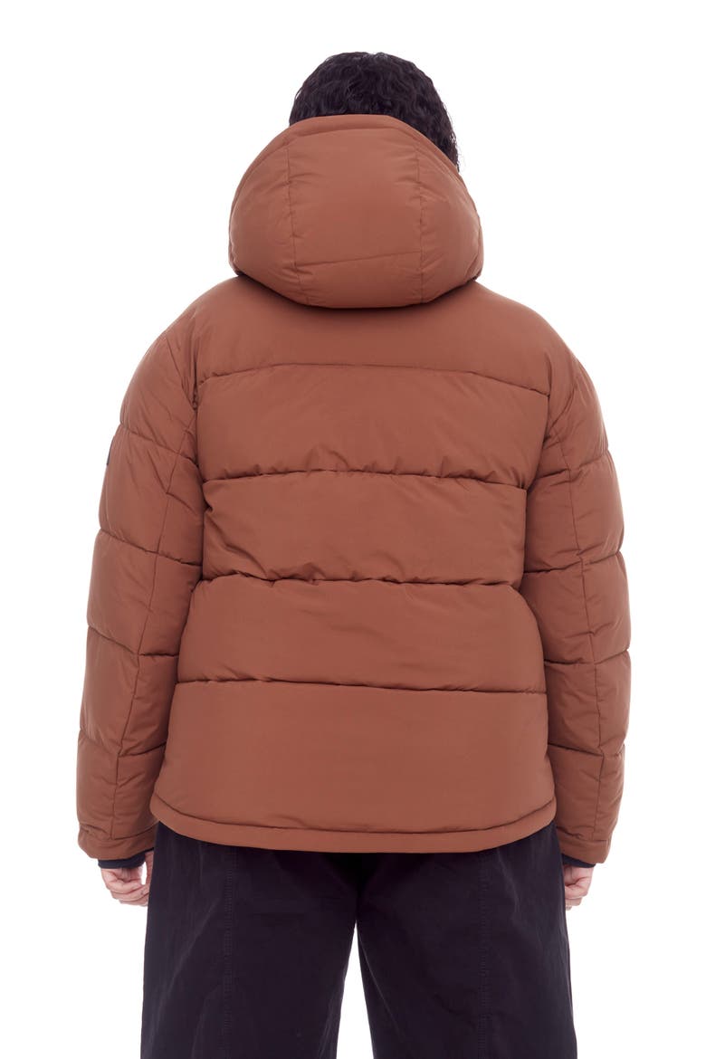 FORILLON PLUS SIZE - Vegan Down Short Quilted Puffer Jacket, Alternate, color, MAPLE