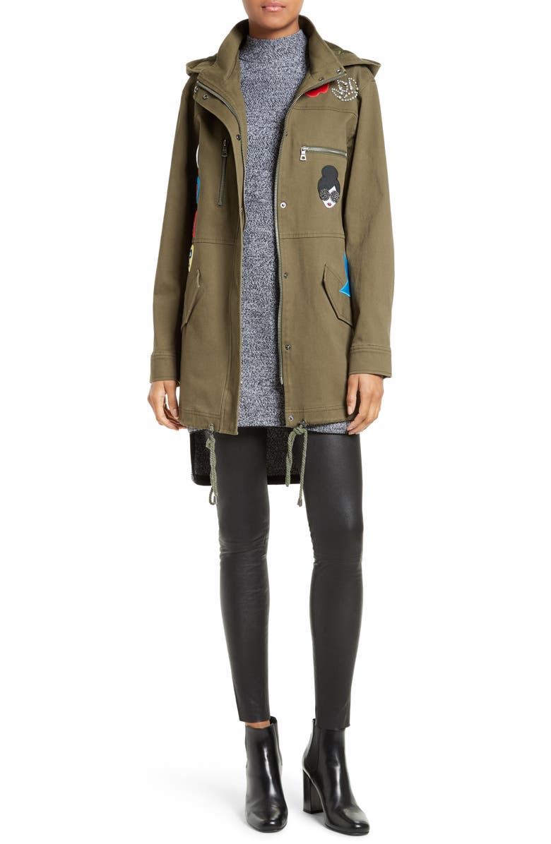 Alice + Olivia Leather Leggings, Main, color,