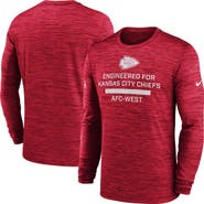 Nike Men's Nike Red Kansas City Chiefs Sideline Velocity Performance Long Sleeve T-Shirt
