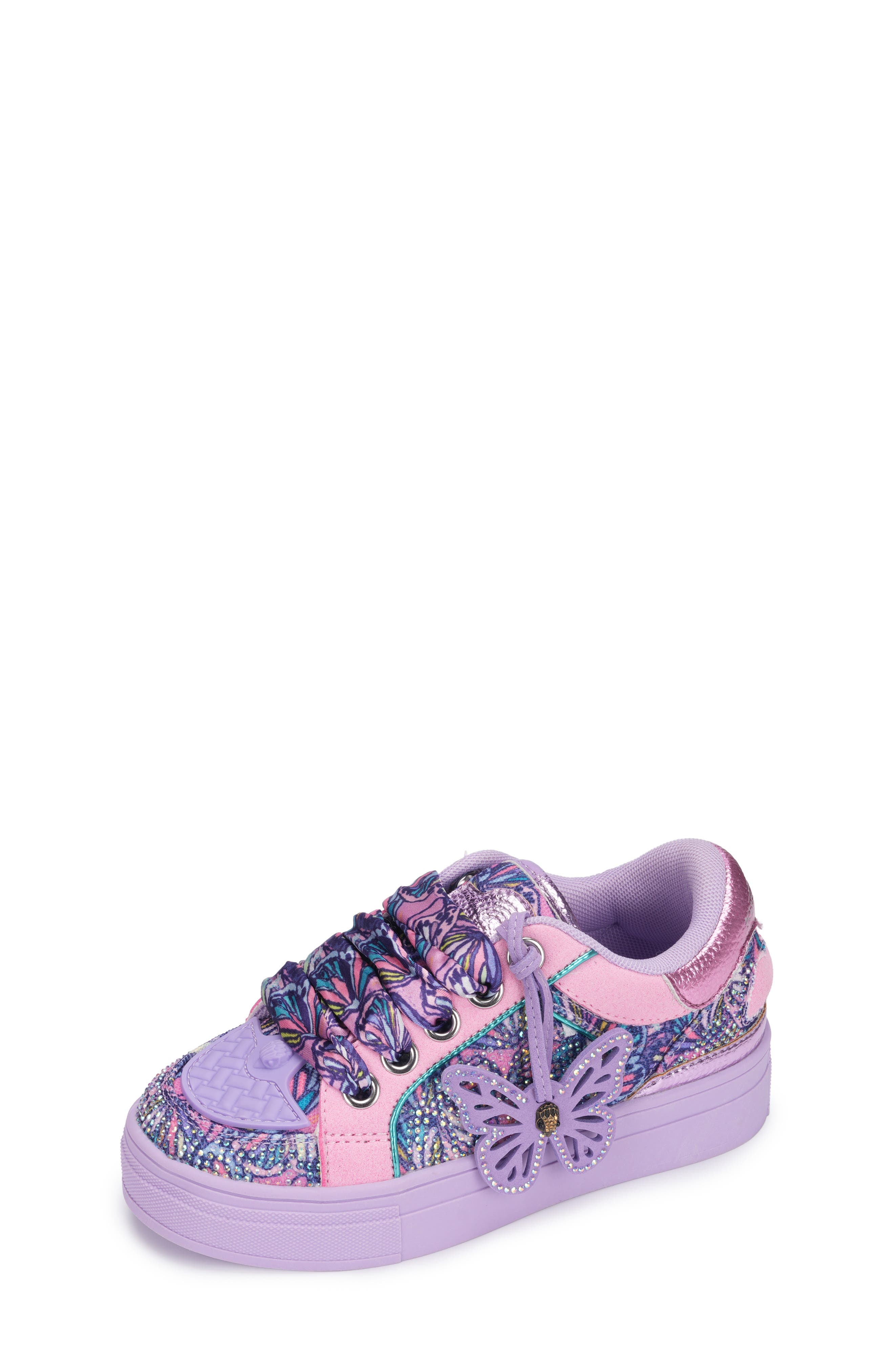 Kids' Mini Southbank Tag Sneaker, Alternate, color, PURPLE MULTI