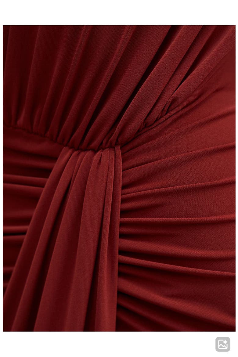 Emelda Twist Maxi Dress, Alternate, color, BURGUNDY RED