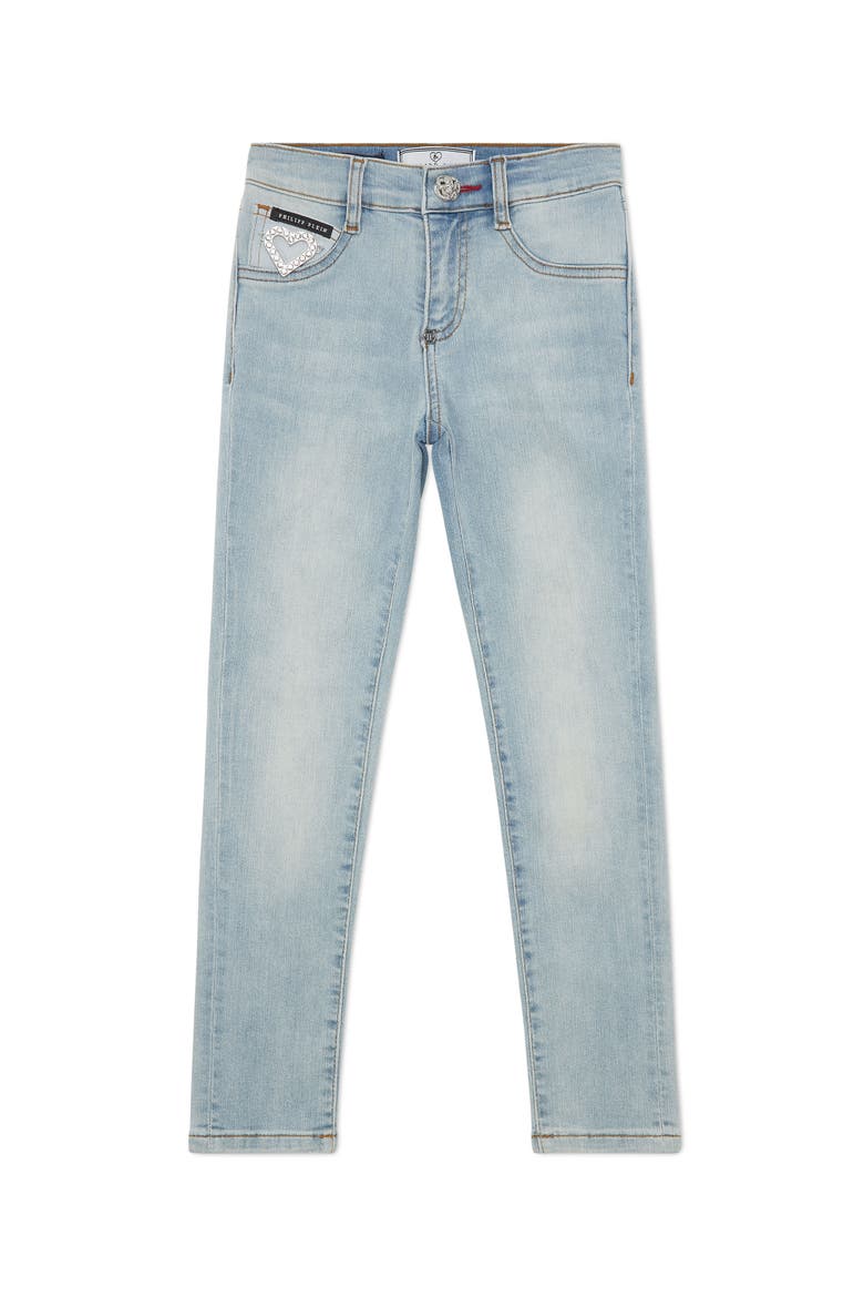 Jeggings Heart Girl, Main, color, lightblue