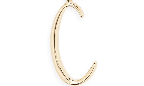 Baublebar Initial Charm Chain Braclet In Gold
