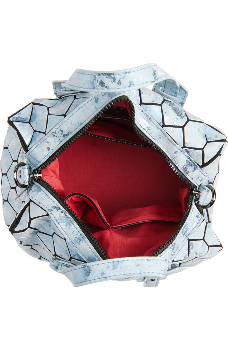 PATRIZIA LUCA Chevron Geo Duffle Satchel, Alternate, color, Blue