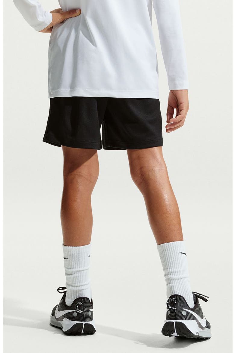 Kids' Dri-FIT Training Shorts, Alternate, color, BLACK/ WHITE