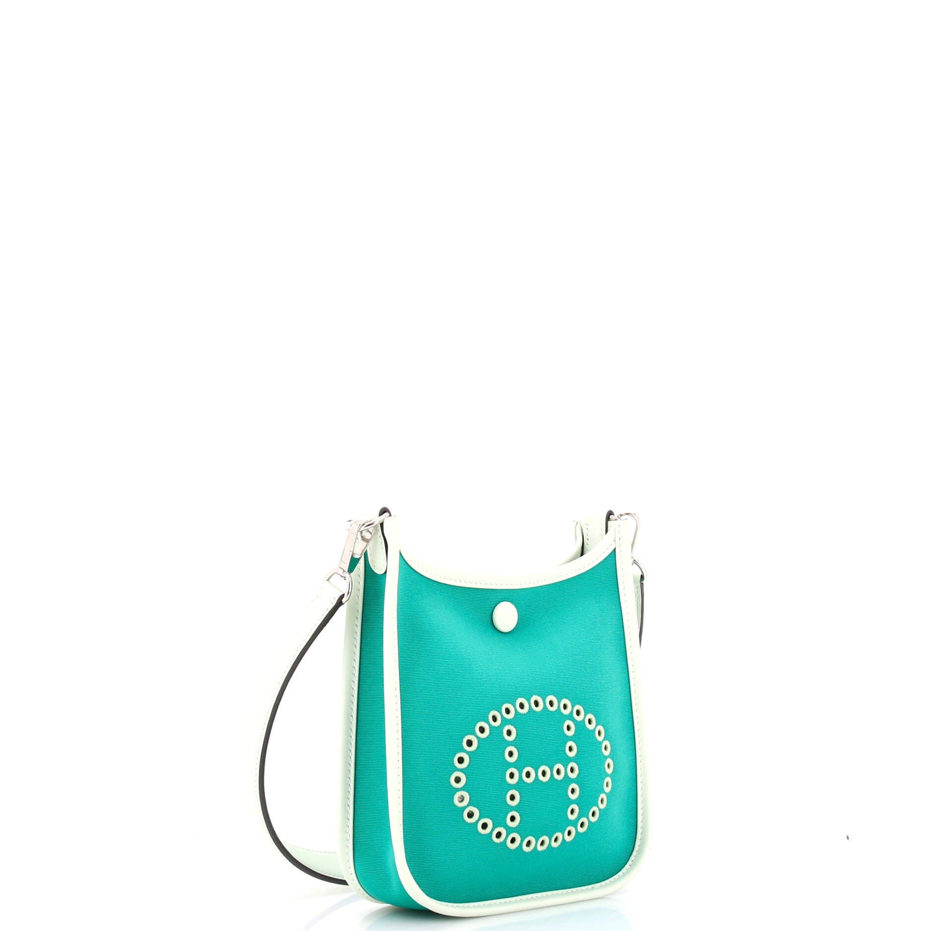 Neo Evelyne Bag Toile and Leather TPM, Alternate, color, Green