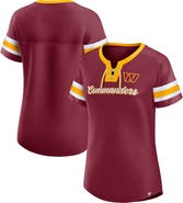 FANATICS Women's Fanatics Branded Burgundy Washington Commanders Original State Lace-Up T-Shirt