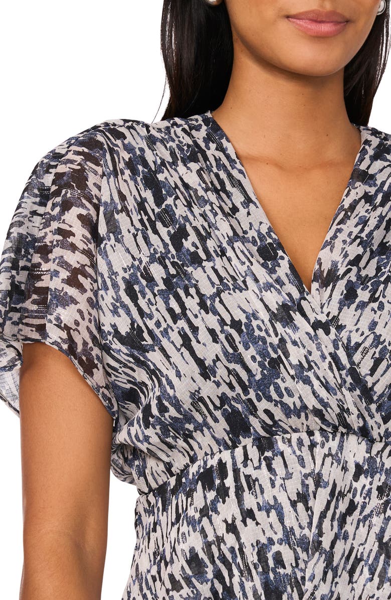 Halogen<sup>®</sup> Printed Tiered Dress, Alternate, color, Antarctica