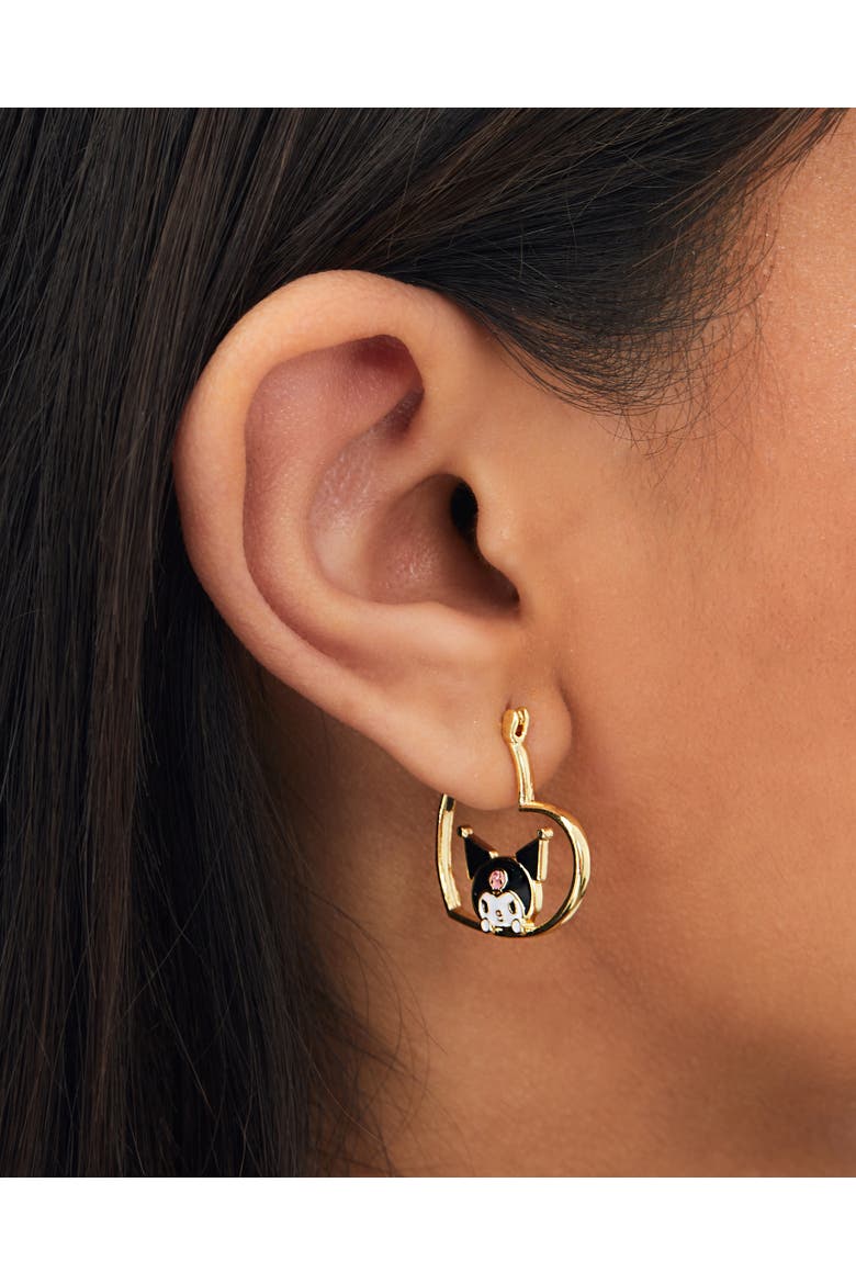 Gold-Tone Flash-Plated Earrings, Alternate, color, Gold