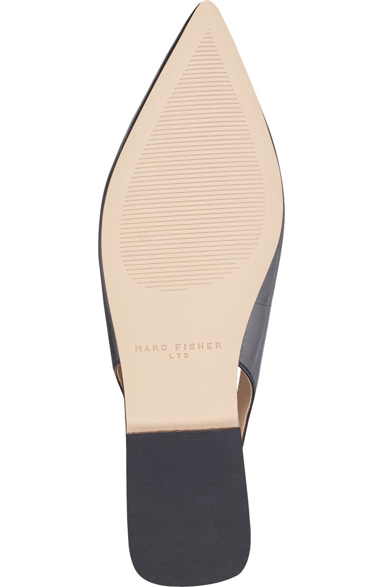 Marc Fisher LTD Gabra Pointed Toe Slingback Flat, Alternate, color, Pewter