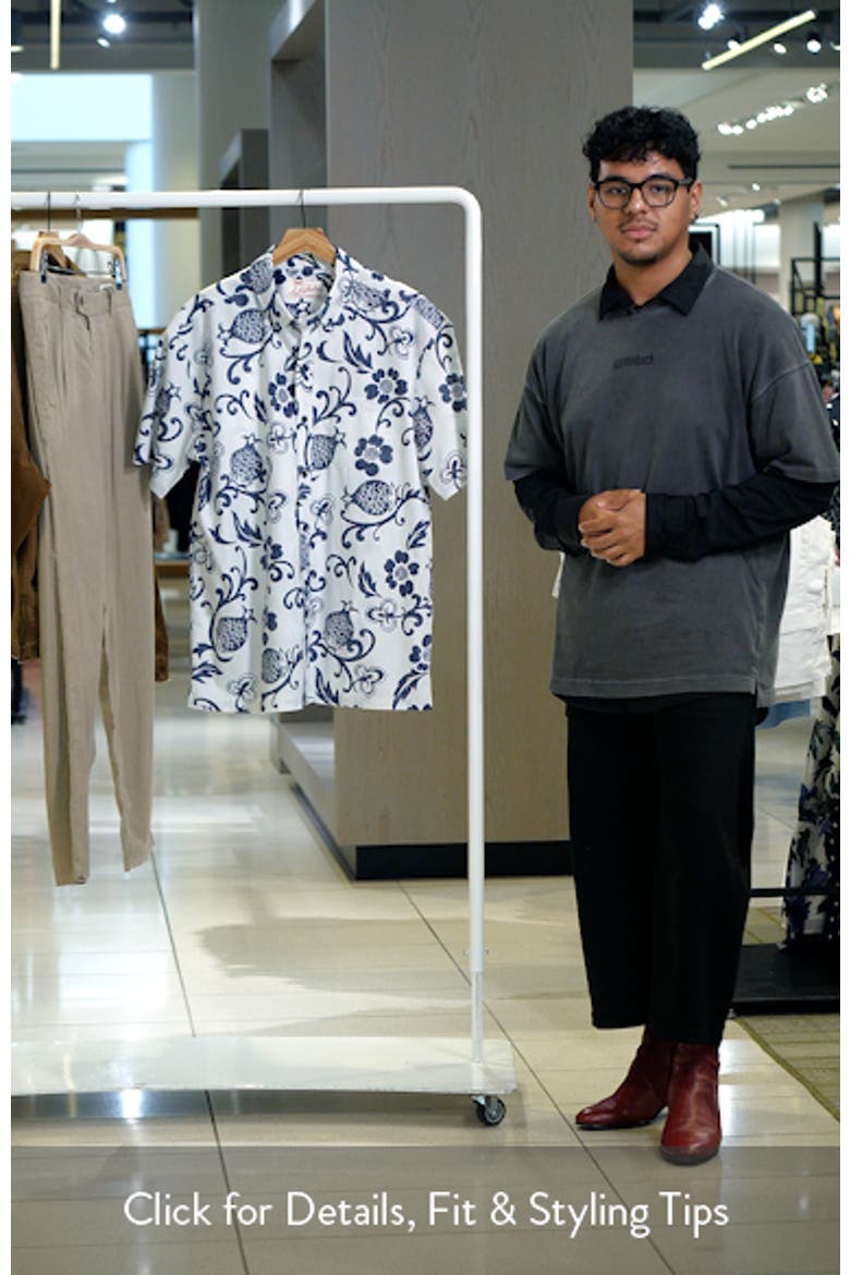 Ginger Pareau Short Sleeve Cotton Button-Down Shirt video
