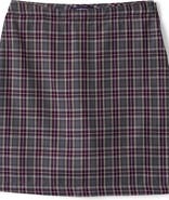 Lands' End Girls Top Of Knee Plaid Skort