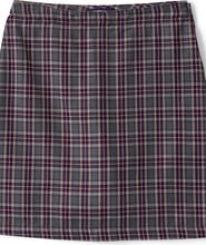 Lands' End Girls Top of Knee Plaid Skort