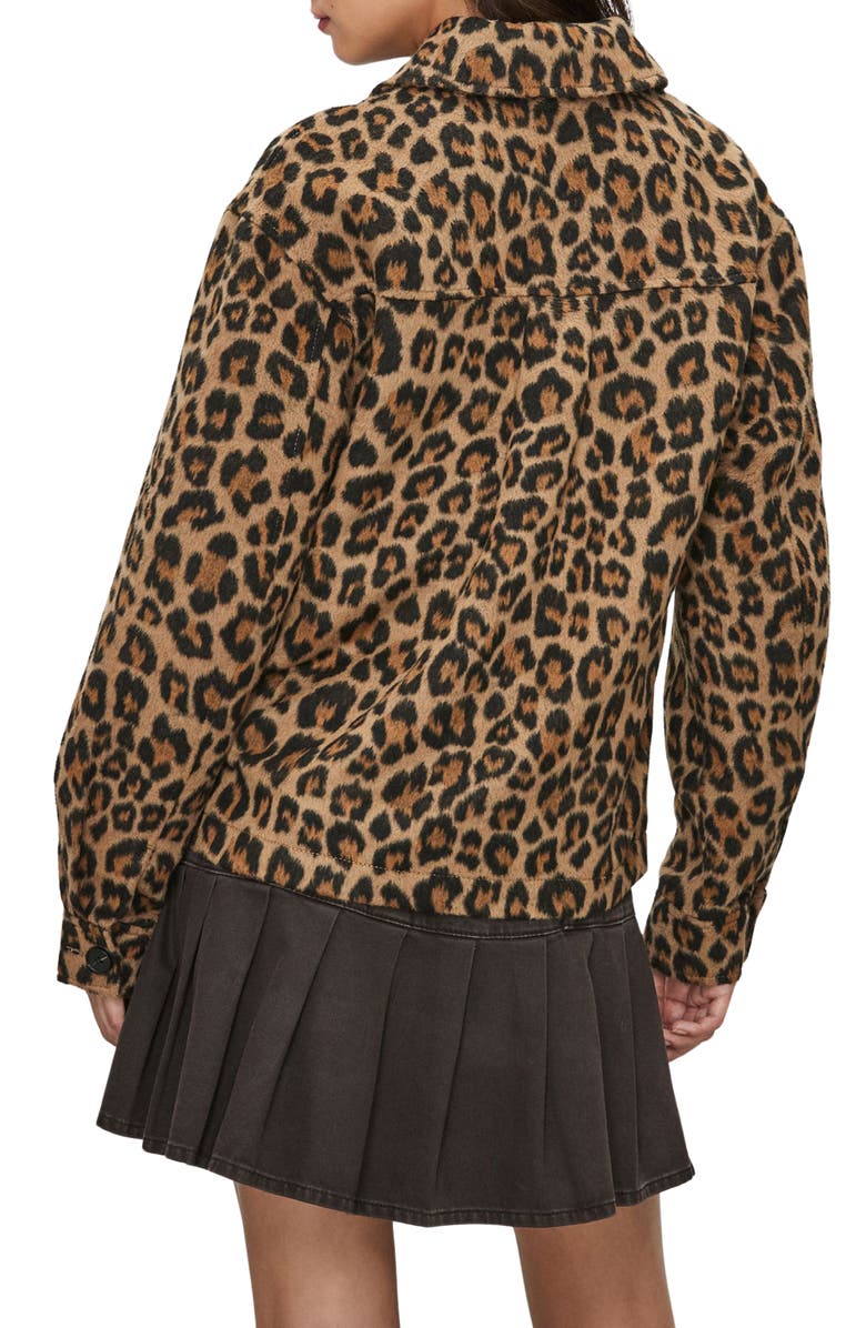 NEXT Leopard Print Jacket, Alternate, color, Brown