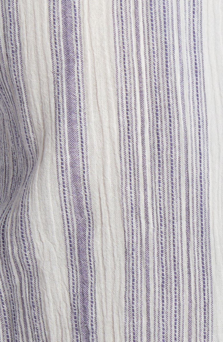 Corridor Tallis Stripe Cotton Blend Camp Shirt, Alternate, color, Natural