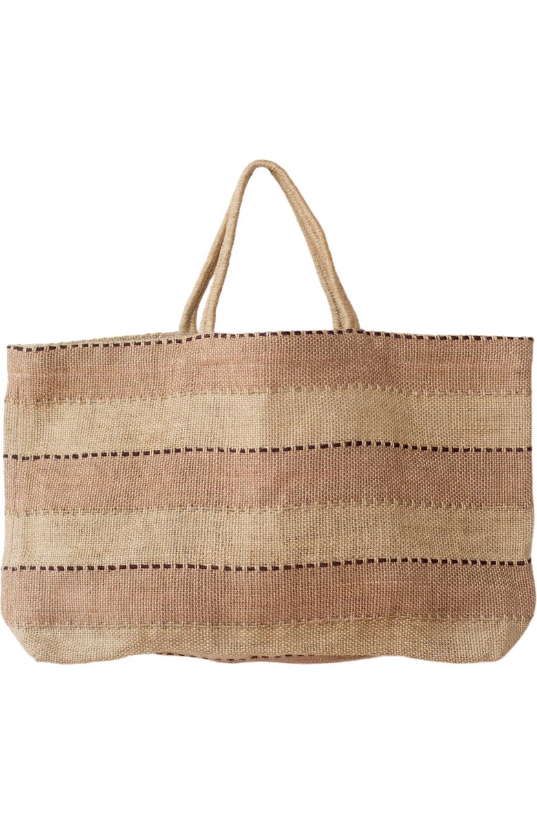 Will & Atlas Khari Wide Market Shopper Jute Tote, Alternate, color, Spice