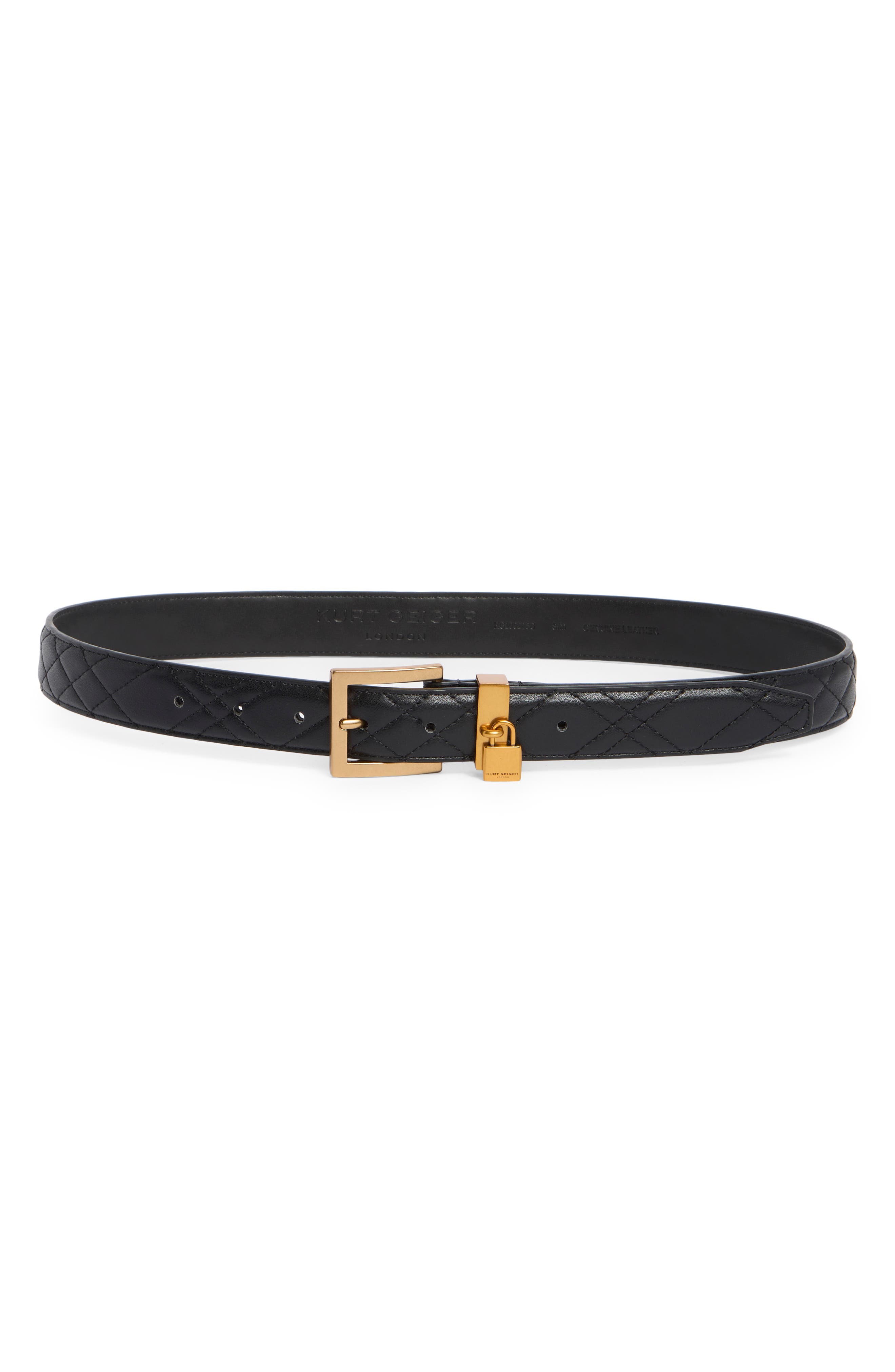 Kurt Geiger London 30mm Quilted Leather Belt