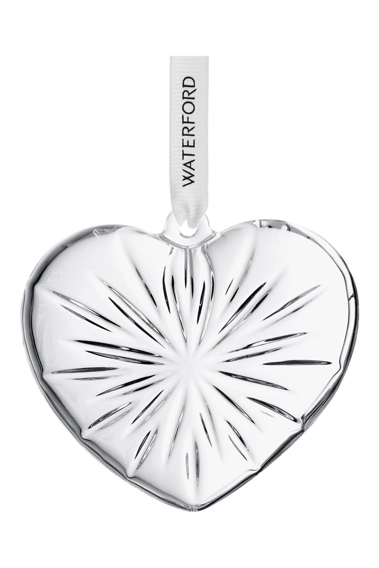 Heart Crystal Ornament, Main, color, NO COLOR