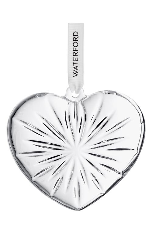 Waterford Heart Crystal Ornament In Transparent