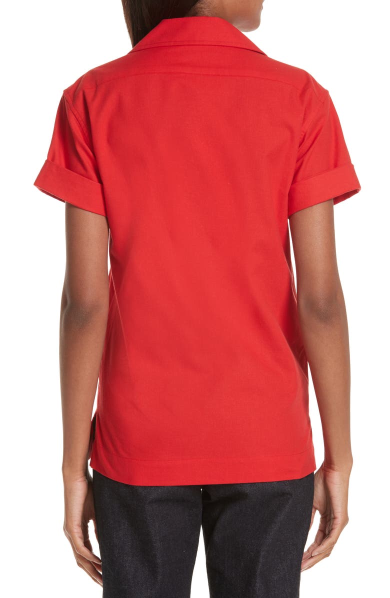 Simon Miller x Paramount Grease Rizzo Embroidered Mechanic Shirt, Alternate, color, 