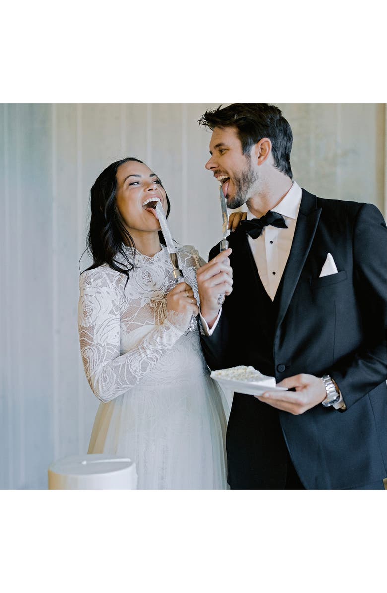 Waterford 'Wedding' Lead Crystal Cake Knife & Server, Alternate, color, Clear