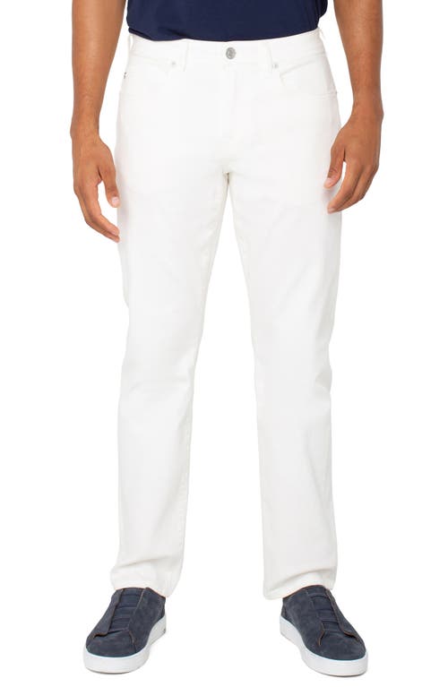 Liverpool Kingston Modern Straight Leg Jeans In White