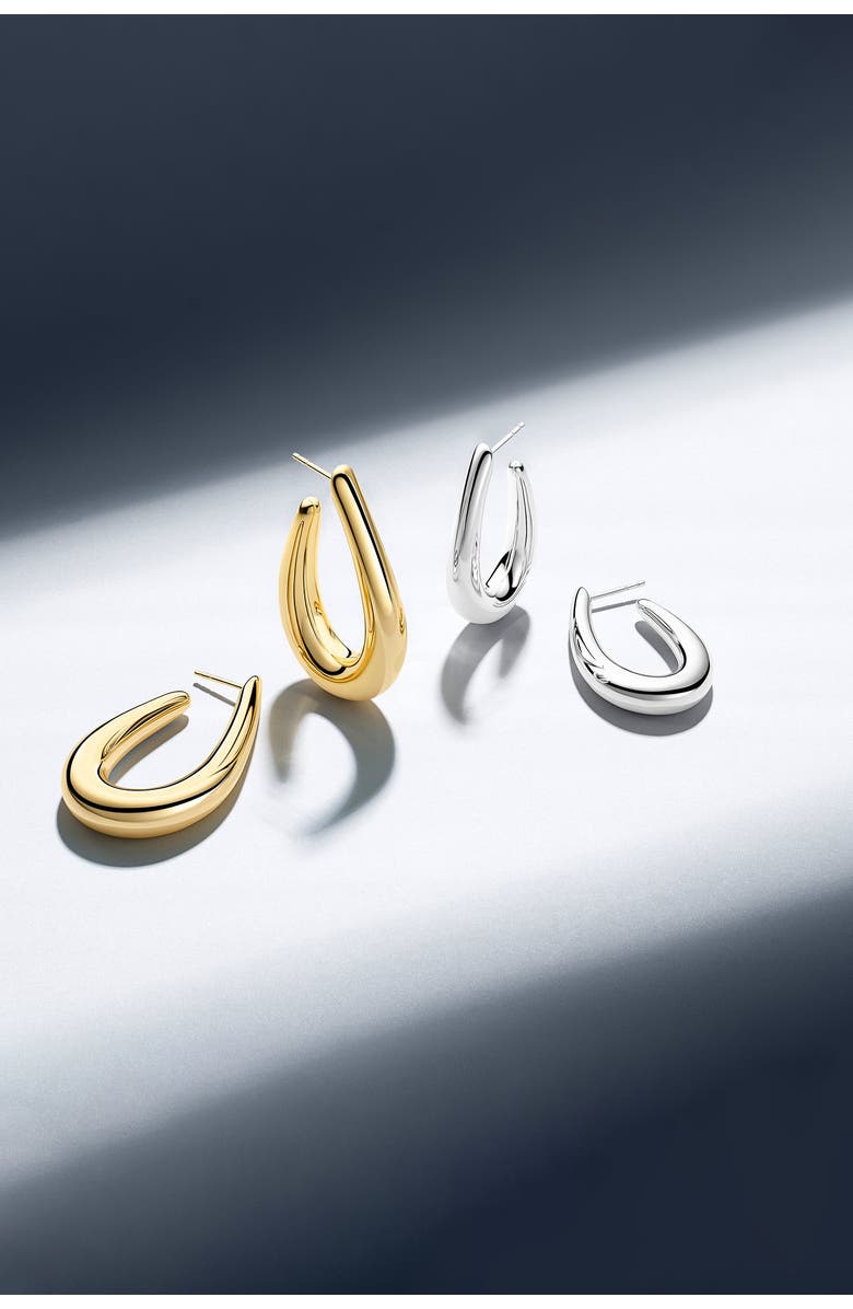 Sif Jakobs Jewellery Earrings Goccia Pianura, Alternate, color, Sterling Silver / Gold Plated