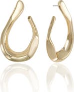 Ettika Curved Statement Hoop Earrings