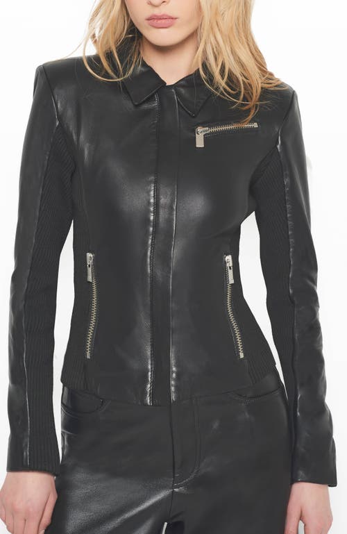 As B Y Df Mrs. Smith Leather Jacket In Black