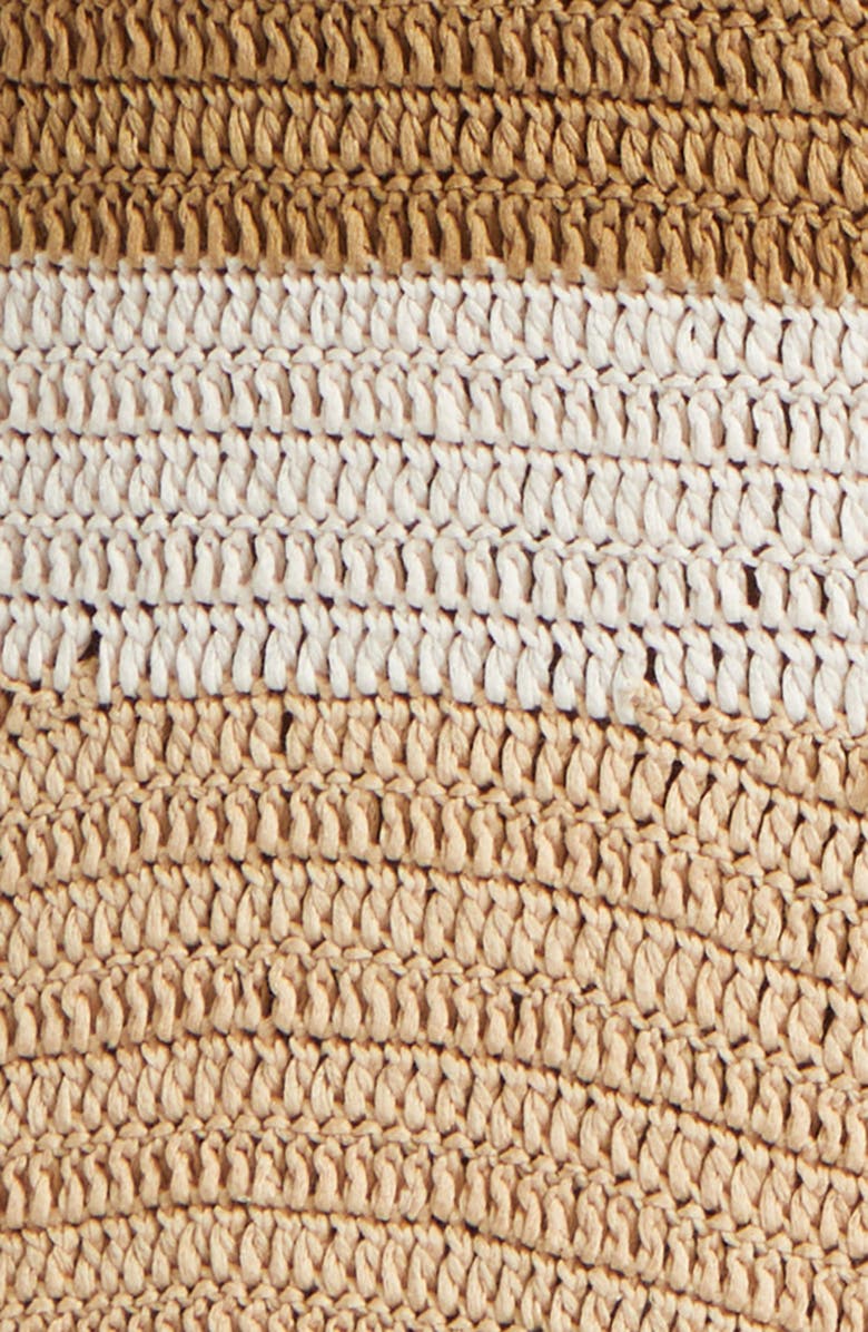 Ramy Brook Cadence Colorblock Crochet Midi Dress, Alternate, color, Sandstone Multi Colorblock