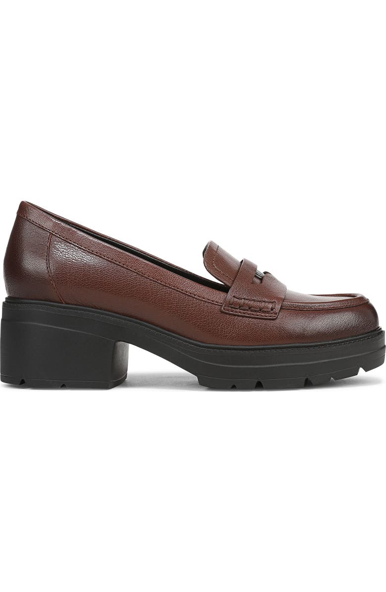 Naturalizer Penny Loafer Platform Pump, Alternate, color, Cappuccino Brown