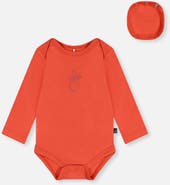 Deux par Deux Organic Cotton Plane Detail Envelope Neck Romper