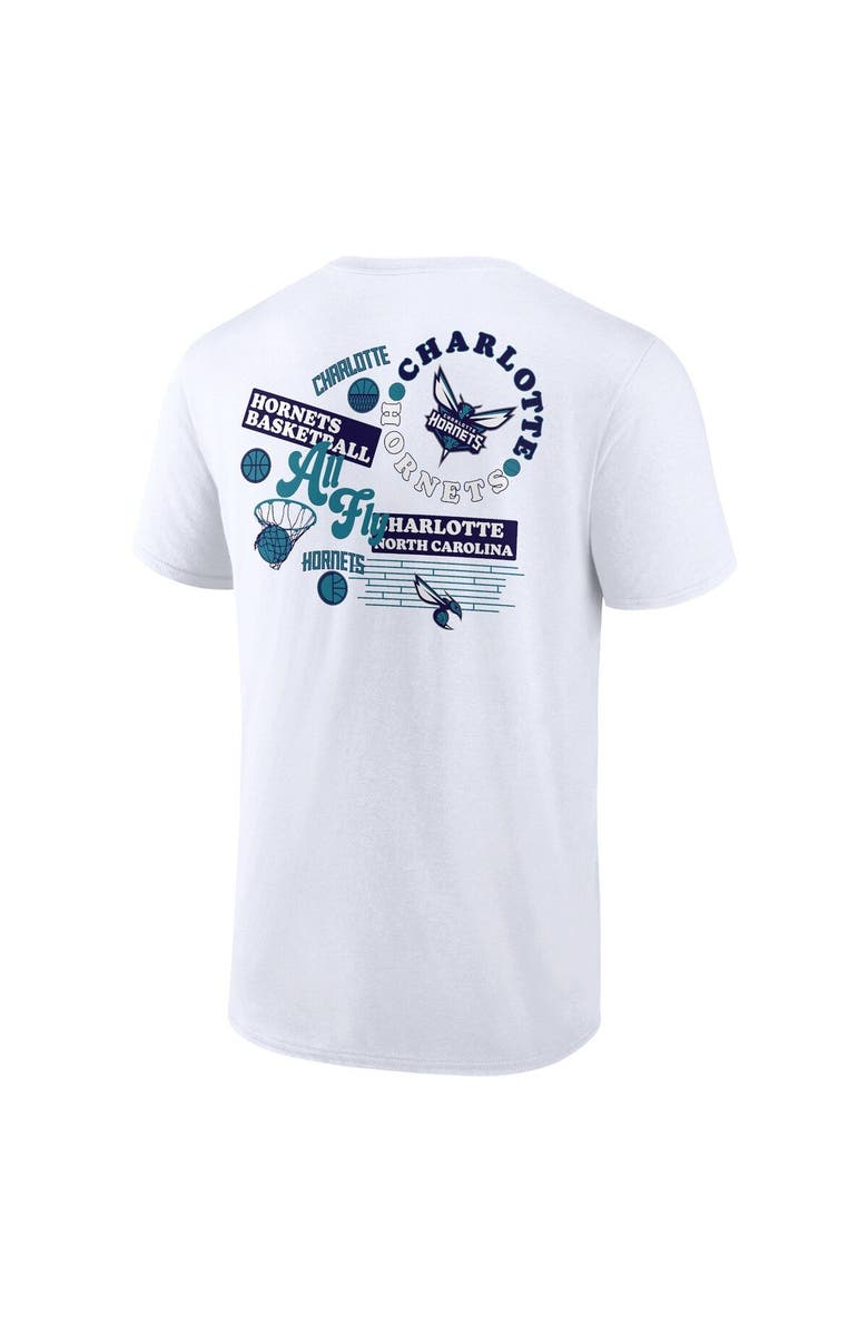 FANATICS Men's Fanatics Branded White Charlotte Hornets Street Collective T-Shirt, Alternate, color, 