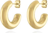BEN ONI Bold Open Huggie Hoops