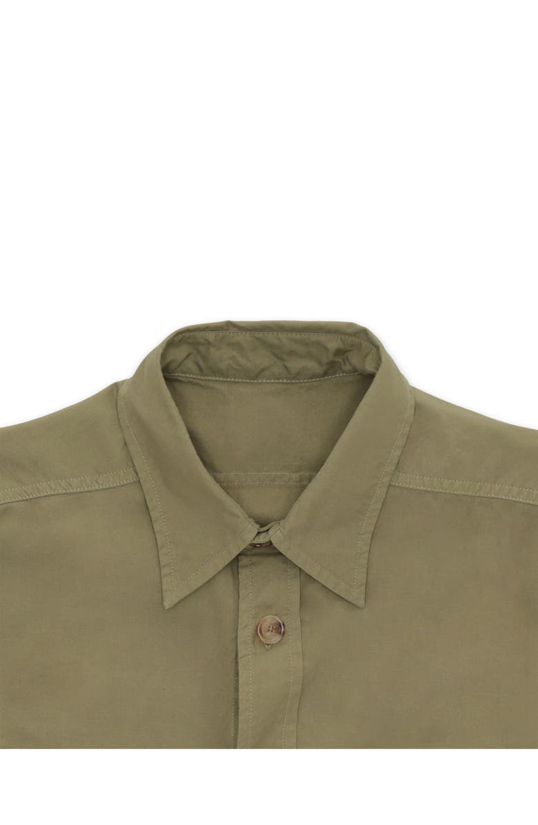 Fortela Kenny Twill Cotton Overshirt, Alternate, color, Sage
