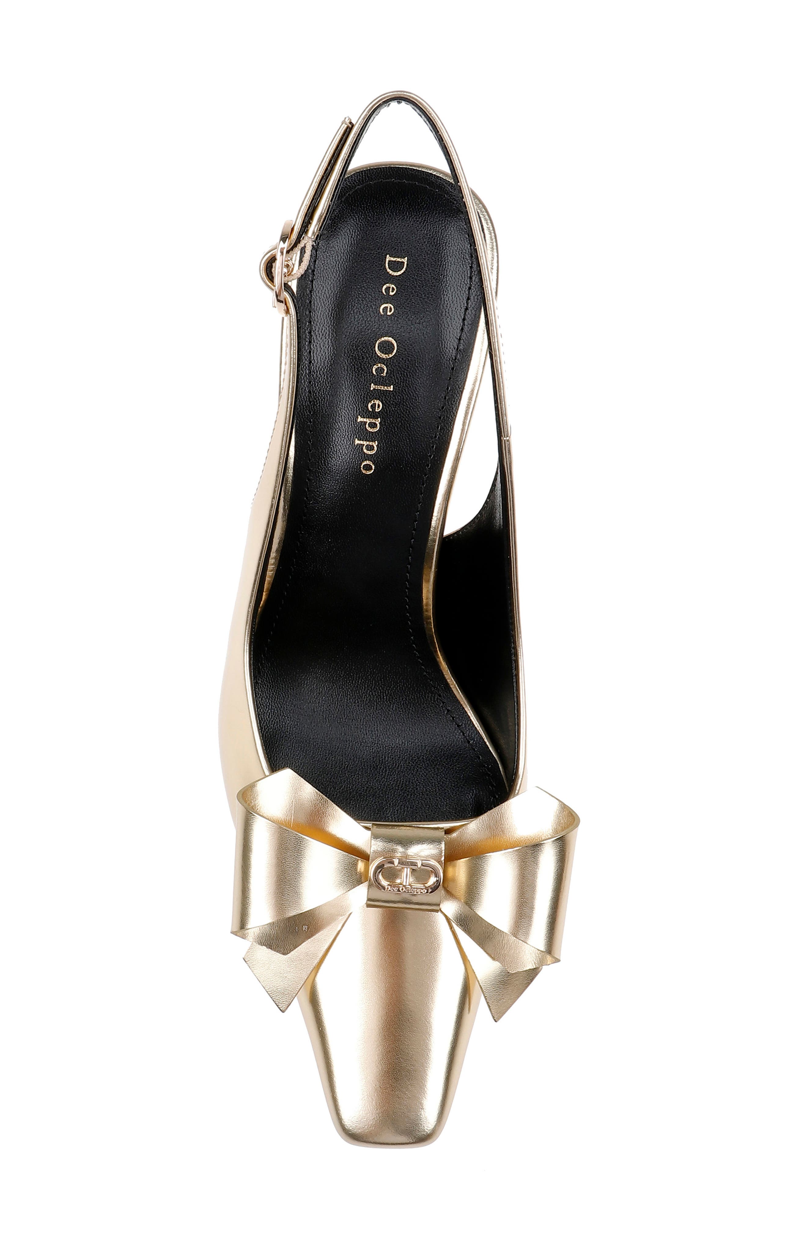 Coronado Slingback Pump, Alternate, color, GOLD METALLIC